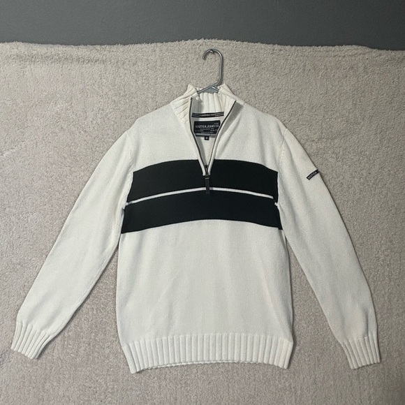 Nautica Other - Nautica Men’s Knit Sweater White Blue Size M Nautical Preppy 90’s Y2K.